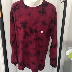 Pink Victoria’s Secret tie die top size s